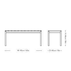 &Tradition Ville AV27 Bænk Bronze Green^ Havemøbler