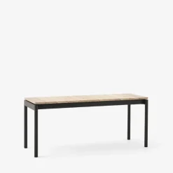 &Tradition Ville AV27 Bænk Warm Black^ Havemøbler