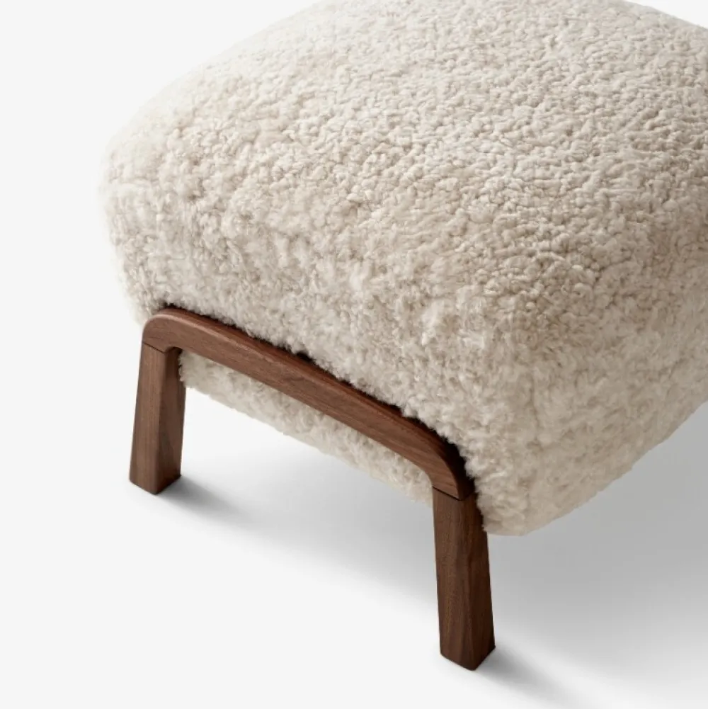 &Tradition Wulff ATD2 & ATD3 Moonlight Sheepskin Oiled Walnut^ Stue|Stole