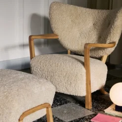 &Tradition Wulff ATD2 & ATD3 Moonlight Sheepskin Oiled Oak^ Stue|Stole