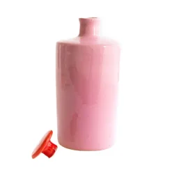 Val Pottery Carlota Bottle Pink/Red Lid^ Køkken|Keramik & Porcelæn
