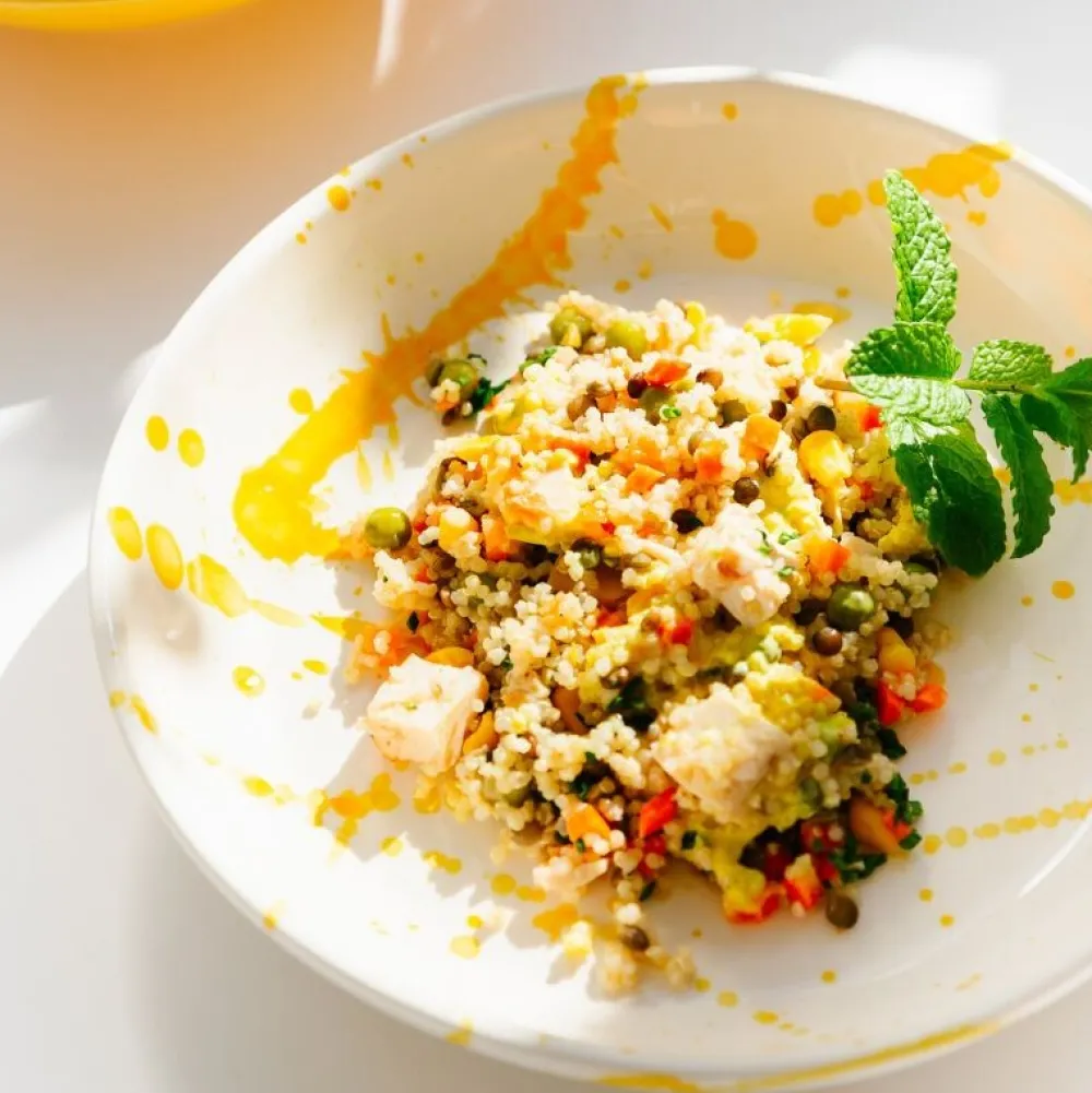 Val Pottery Festive Fusilli Bowl Yellow Blob^ Køkken|Keramik & Porcelæn