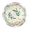 Val Pottery Gabriela Plate Dark Green Feather^ Køkken|Keramik & Porcelæn
