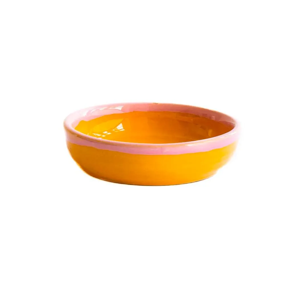 Val Pottery Joana Bowl Yellow/Pink Edge^ Køkken|Keramik & Porcelæn