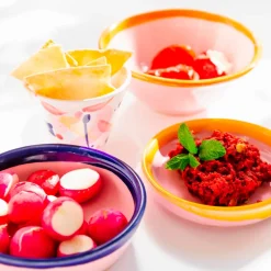 Val Pottery Joana Bowl Yellow/Pink Edge^ Køkken|Keramik & Porcelæn