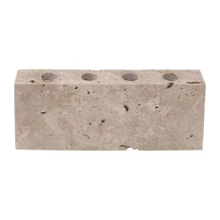 Wabi Sabi Nordic Epode Lysestage (4) Travertin^ Adventsstager|Andet Boligtilbehør