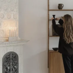 Wabi Sabi Nordic Epode Lysestage (4) Travertin^ Adventsstager|Andet Boligtilbehør