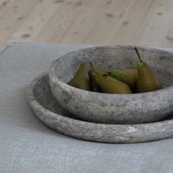 Wabi Sabi Nordic Hyben Skål Travertin Silver Medium^ Andet Boligtilbehør