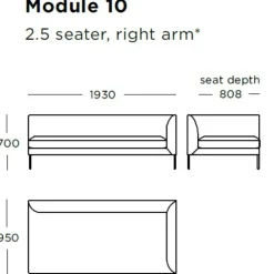 Wendelbo Blade Sofa Cala col. 06^ Sofaer|Stue