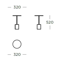 Wendelbo Calibre Sidebord Høj^ Stue