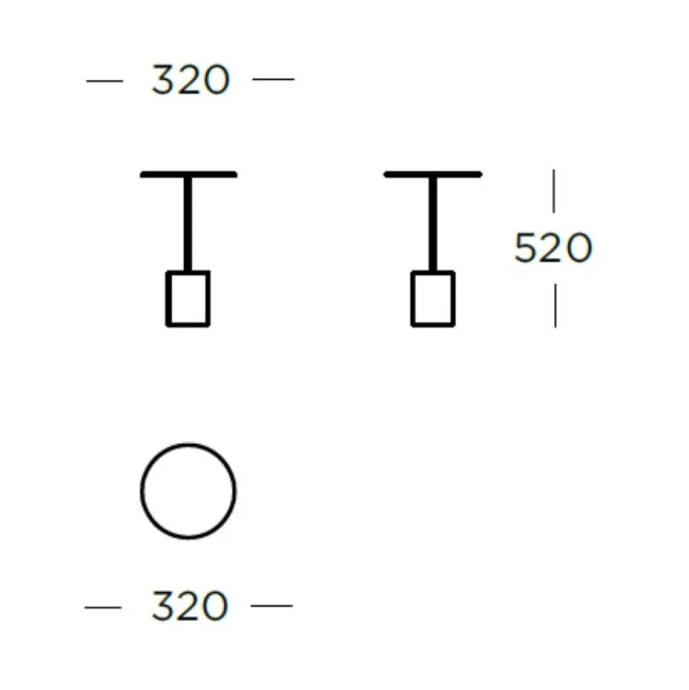 Wendelbo Calibre Sidebord Høj^ Stue