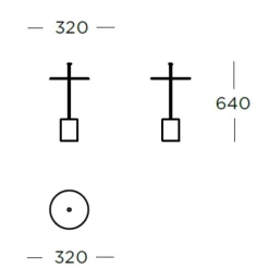 Wendelbo Calibre Sidebord Høj Med Håndtag^ Stue