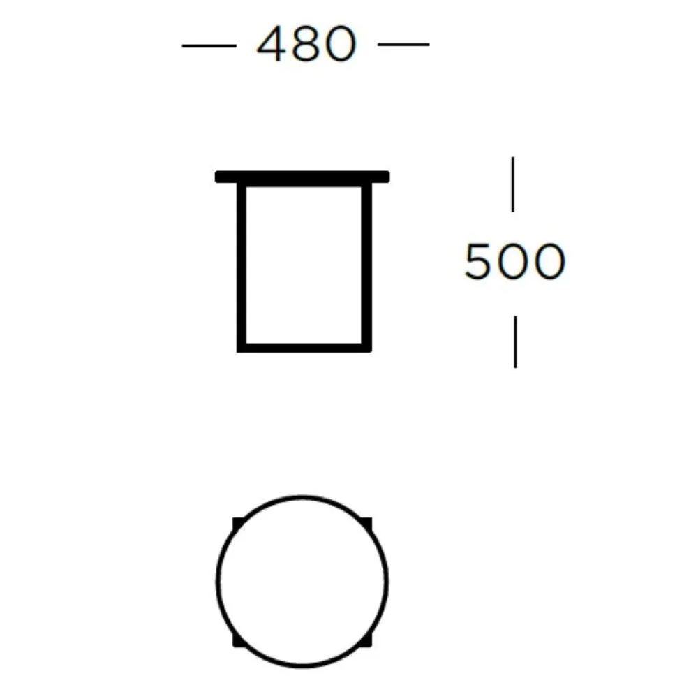 Wendelbo Circle Sidebord Sort^ Stue