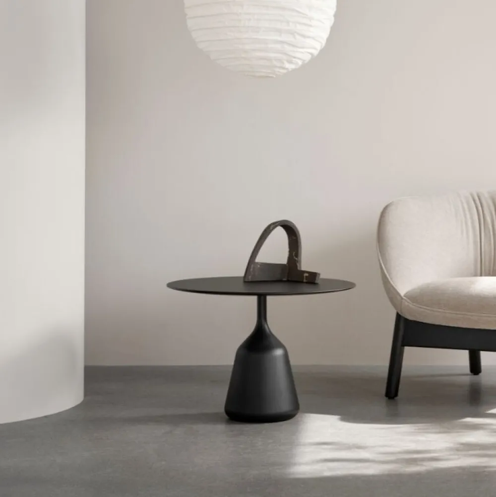 Wendelbo Coin High Sidebord Sort Laminat^ Stue