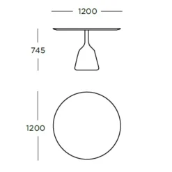 Wendelbo Coin Spisebord Ø120 Sort^ Borde|Stue