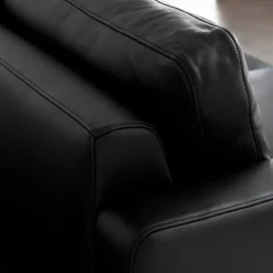 Wendelbo Edge V1 3-Pers. Sofa Sort Faith Læder^ Sofaer|Stue