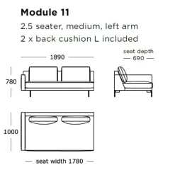 Wendelbo Edge V2 Sofa Højrevendt Soft 03^ Sofaer|Stue