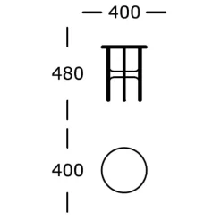 Wendelbo Floema Sidebord Sort^ Borde|Stue