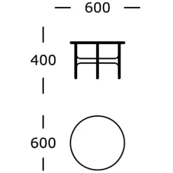 Wendelbo Floema Sofabord Medium Sort^ Borde|Stue