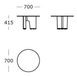 Wendelbo Glyph Sidebord^ Borde|Stue