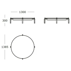 Wendelbo Notch Round Extra Large Sofabord^ Borde|Stue