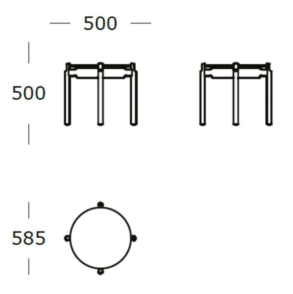 Wendelbo Notch Round Small Sofabord^ Borde|Stue