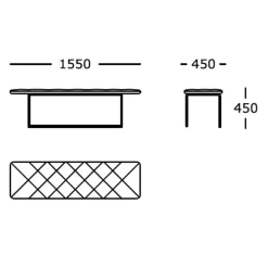 Wendelbo Tip Toe Bænk Stor Cognac^ Stue