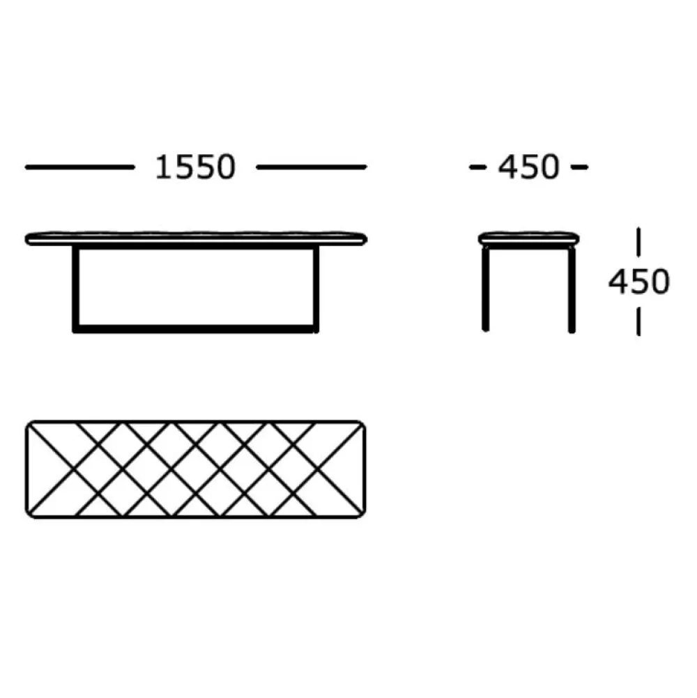 Wendelbo Tip Toe Bænk Stor Brun^ Stue